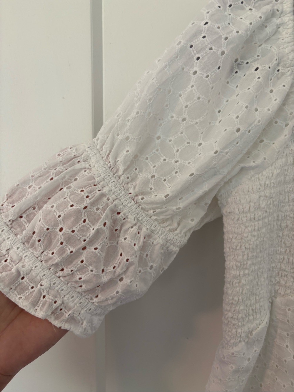 Urban Outfitters Kimchi Blue “Ivy” White Eyelet Romper - Medium - Picture 8 of 12